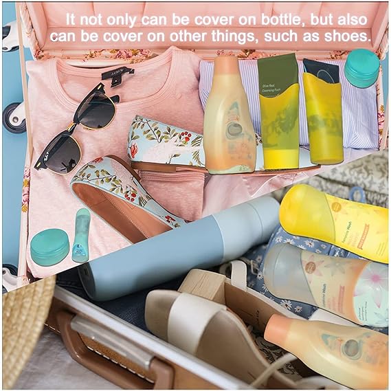 Bottle Covers Travel Essentials for Women Men Beach Vacation Essentials Travel Size Toiletries Accessories