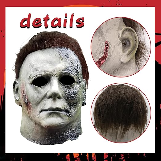 Halloween Horror Masquerade Cosplay Party Mask, Michael Myers Costume Scary Cosplay