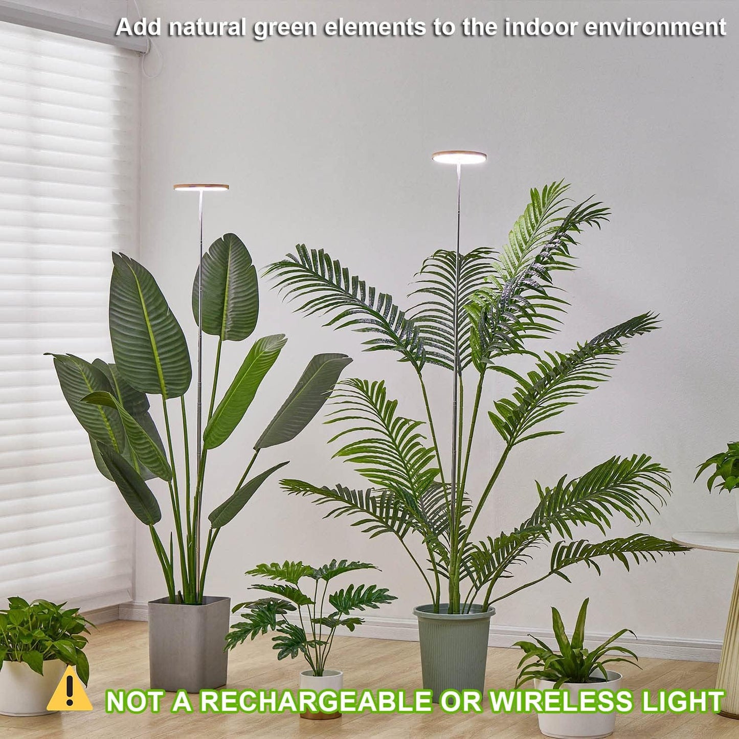 LED Growing Light Full Spectrum for Indoor Plants Height Adjustable Automatic Timer 5V Low Safe Voltage