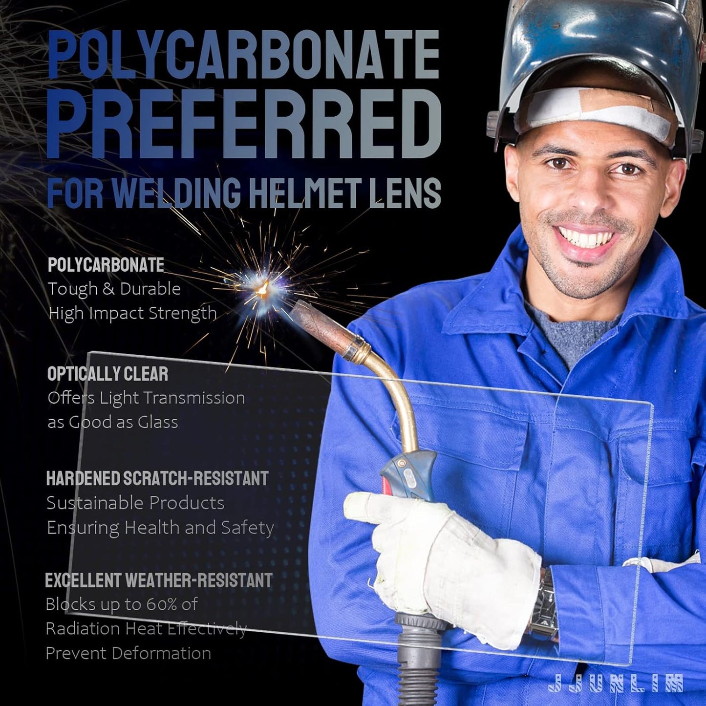 20 Pack Welding Helmet Hood Replacement Clear Lens Cover