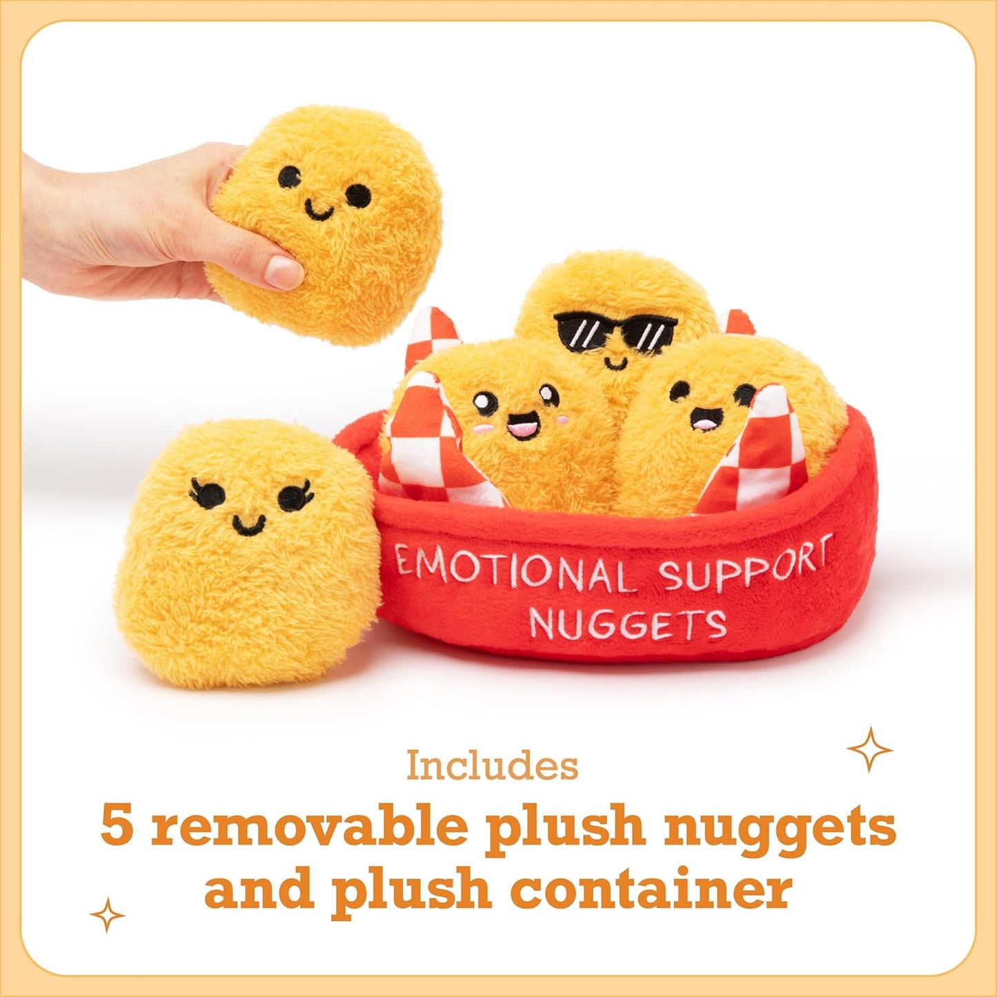 Emotional Support Nuggets by Relatable Valentines Day Gifts Cute Valentines Plushies Set