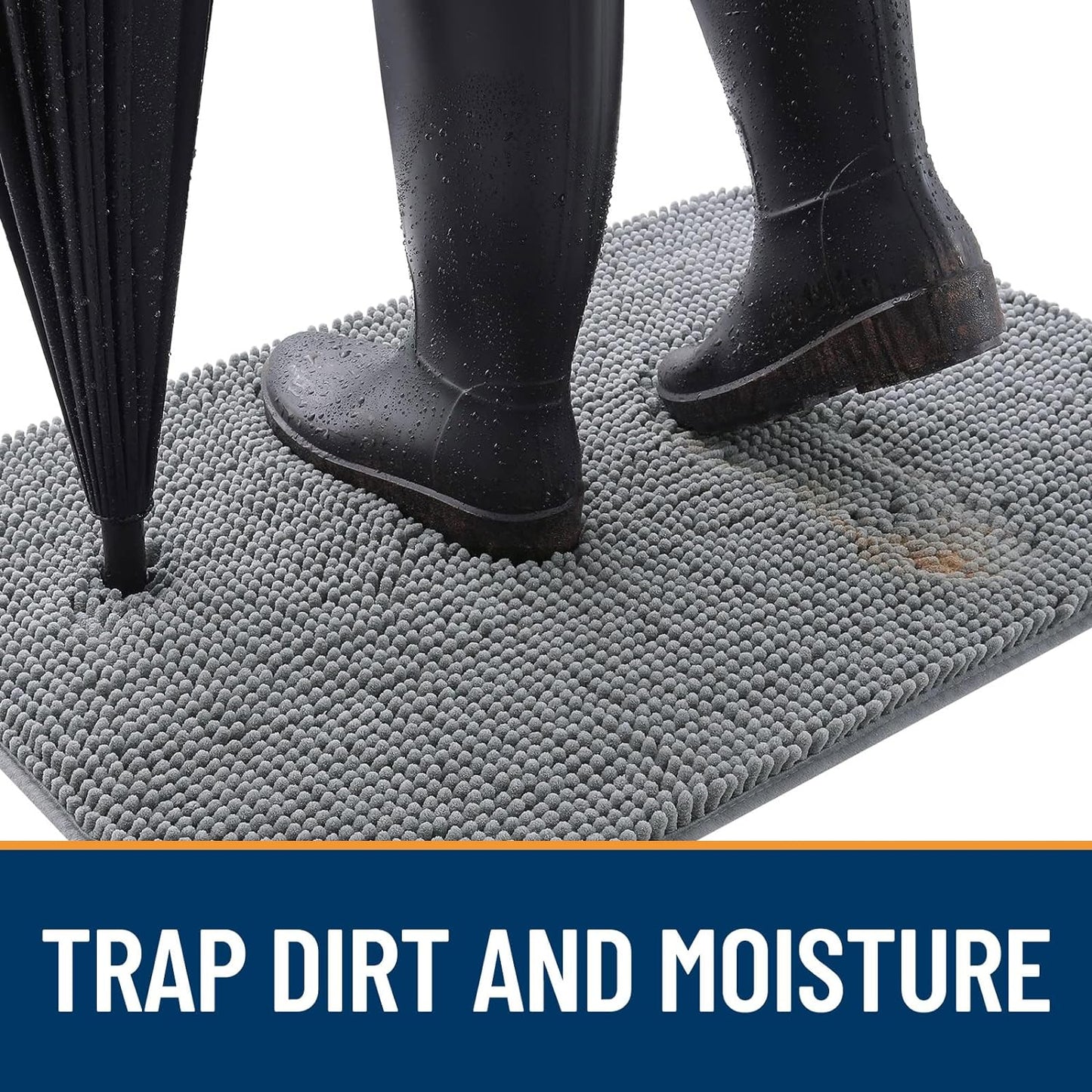 Transform Your Entryway with the OLANLY Dog Door Mat – Soft, Absorbent, and Non-Slip for Muddy Paws (30" x 20")