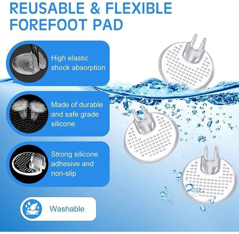 Gel Flip‑Flop Toe Protectors – 2‑Pack Clear Silicone Gel Cushions for Sandals, Pain Relief & Non‑Slip Comfort