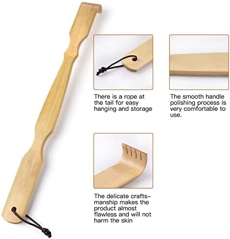 100% Natural Bamboo Back Scratchers for Itching Relief Strong & Sturdy