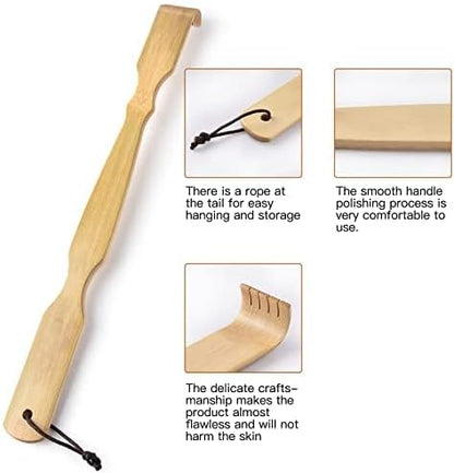 100% Natural Bamboo Back Scratchers for Itching Relief Strong & Sturdy