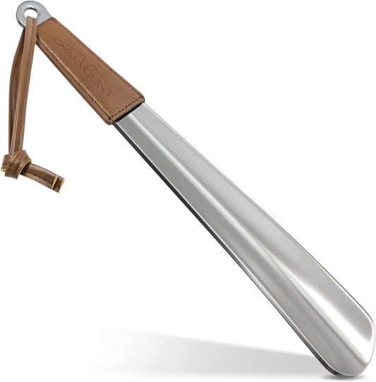 12 Inch Long Shoe Horns for Senior Men Women Kids Stainless Steel Shoehorn with Handle