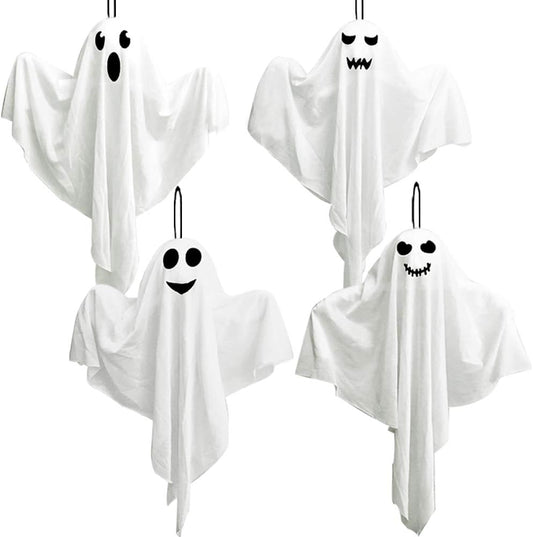 27.5" Cute Flying Ghost Decorations for Front Yard Patio Lawn Garden Party Décor and Holiday Decorations