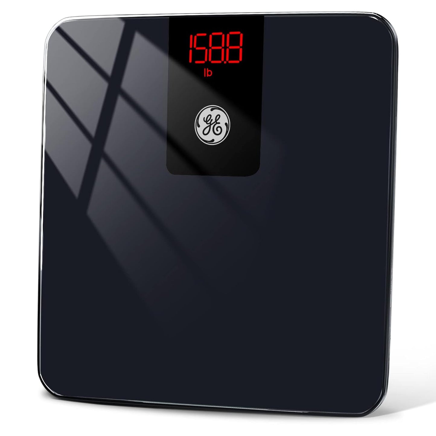 Digital Bathroom Scale for Weight Smart Bluetooth Body Weight and BMI Electronic Black Weighing Scale for Bath Home