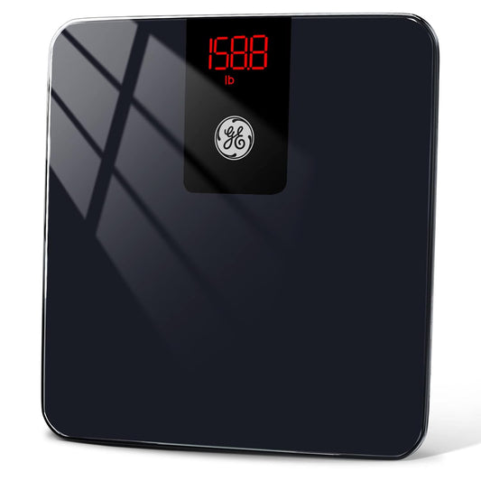 Digital Bathroom Scale for Weight Smart Bluetooth Body Weight and BMI Electronic Black Weighing Scale for Bath Home