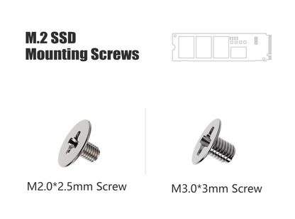 M.2 Standoff and Mounting Screws for Asus ASRock Gigabyte MSI Motherboard & Nvme SSD, for Laptop PC Repair