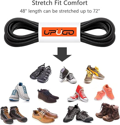 Elastic Shoe Laces No Tie Shoe Laces Tieless for Kids Adults Elderly One Size Fit All