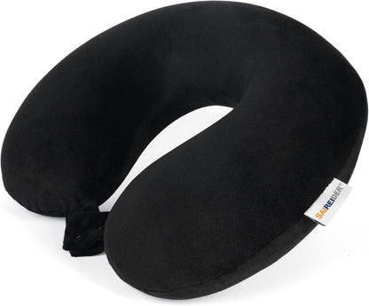 100% Pure Memory Foam Travel Neck Pillow, Airplane Pillow for Traveling Car Home Office