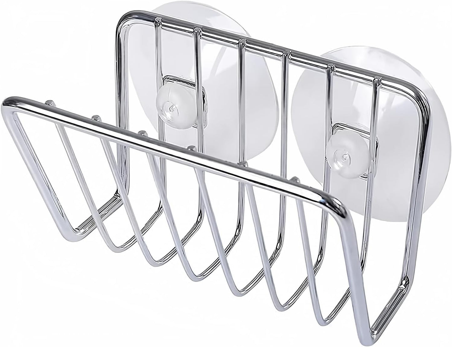 Sponge Holder for Kitchen Sink Stainless Steel Suction Cup Sponge Caddy