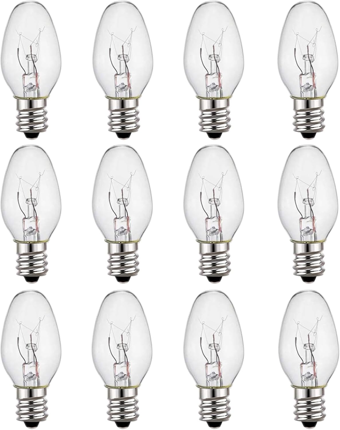 4 Watt E12 Candelabra Base 15 Lumens Small Light Bulb Night Light Replacement Bulbs