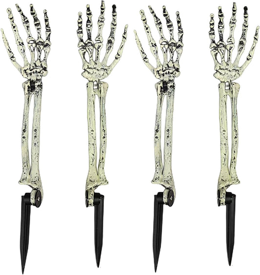 Skeleton Stakes Zombie Ghost Arm Stake Severed Plastic Skeleton Hands Yard Signs for Lawn Stakes Garden