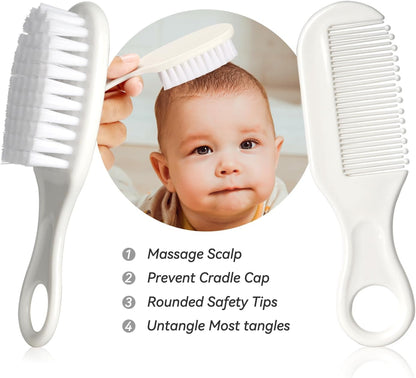 Infant Safety Care Set with Hair Brush Comb Nail Clipper Nasal Aspirator Baby Essentials Kit