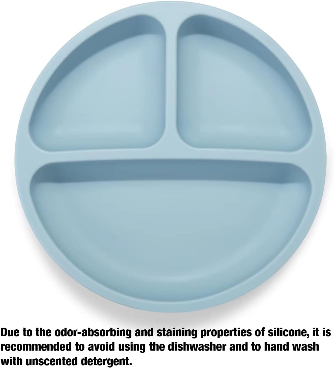 Unbreakable Silicone Baby and Toddler Plates 3 Pack  Non-Slip -Microwave Safe  Silicone