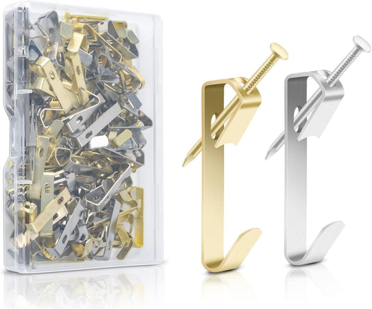 30lb Picture Hangers  Multipurpose Picture Hanging Hooks Kit Drywall Wooden Wall Picture