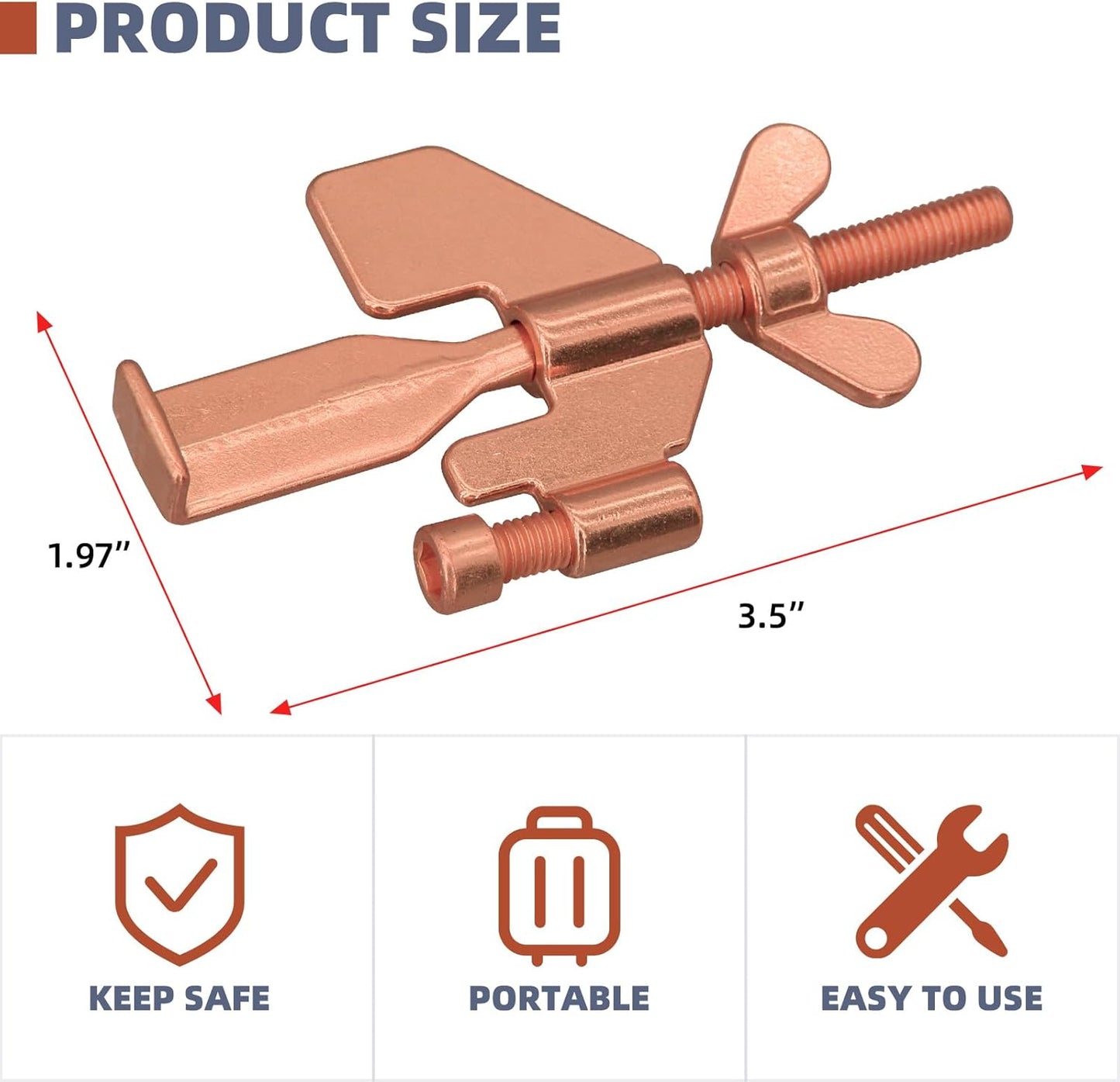 Portable Door Lock Home Security Door Locker Travel Lockdown Locks for Additional Safety