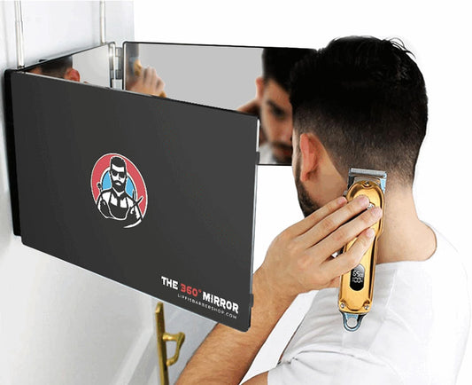 3 Way Mirror for Self Hair Cutting - Adjustable Trifold Barber Miror to Cut Your Own Hair  Tri Fold Self Haircut System for Men and Women Braiding