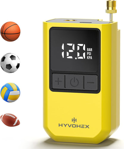 Portable Electric Basketball Pump Ultra Fast Inflation with Digital LED Display Air Pump for Balls
