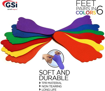 Non Slip for Kids Education and Preschool classroom Kindergarten Learning activity with hand feet