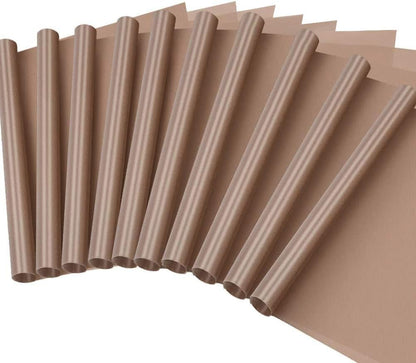 10 Pack PTFE Teflon Sheet for Heat Press 16" x 24" Non Stick Heat Resistant Craft Mat