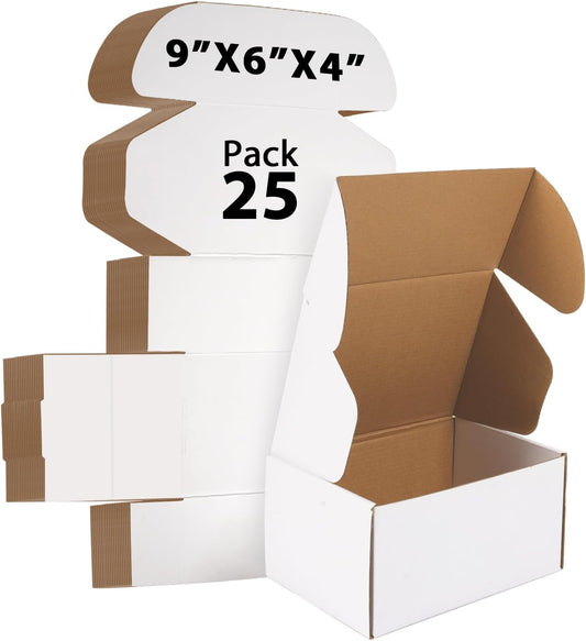Shipping Boxes Set of 25 Small Corrugated Cardboard Box Literature Mailer Gift Boxes