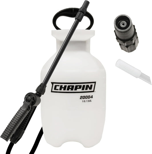 Pump Sprayer 1 Gallon Lawn and Garden Hand Pressurized Anti-Clog Filter Adjustable Spray Nozzle