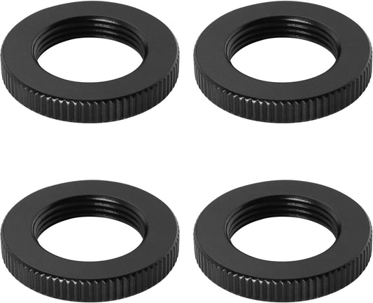 Microphone Stand Nut LUORNG 4PCS 5/8"-27 Dual Lock Nuts for Microphone Screw