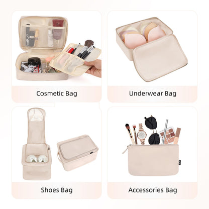 8 Set Packing Cubes Luggage Packing Organizers for Travel Accessories