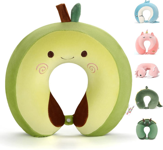 Neck Pillow for Kids Teen Toddlers Travel Accessories for Airplane Car Recline Neck Chin Head Support