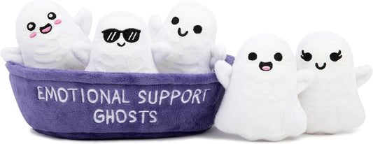 Support Ghosts by Relatable Cuddly Plush Collectibles and Cute Stuffed Animals Spooky Halloween Ghost Plushies