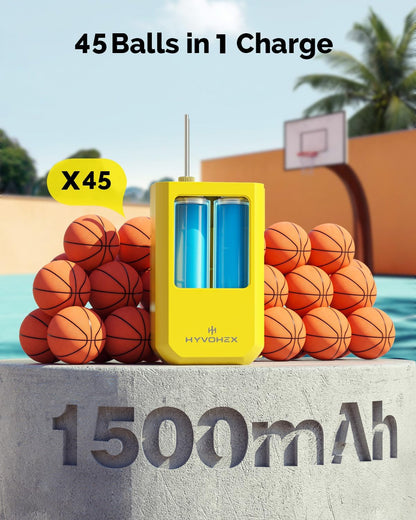 Portable Electric Basketball Pump Ultra Fast Inflation with Digital LED Display Air Pump for Balls