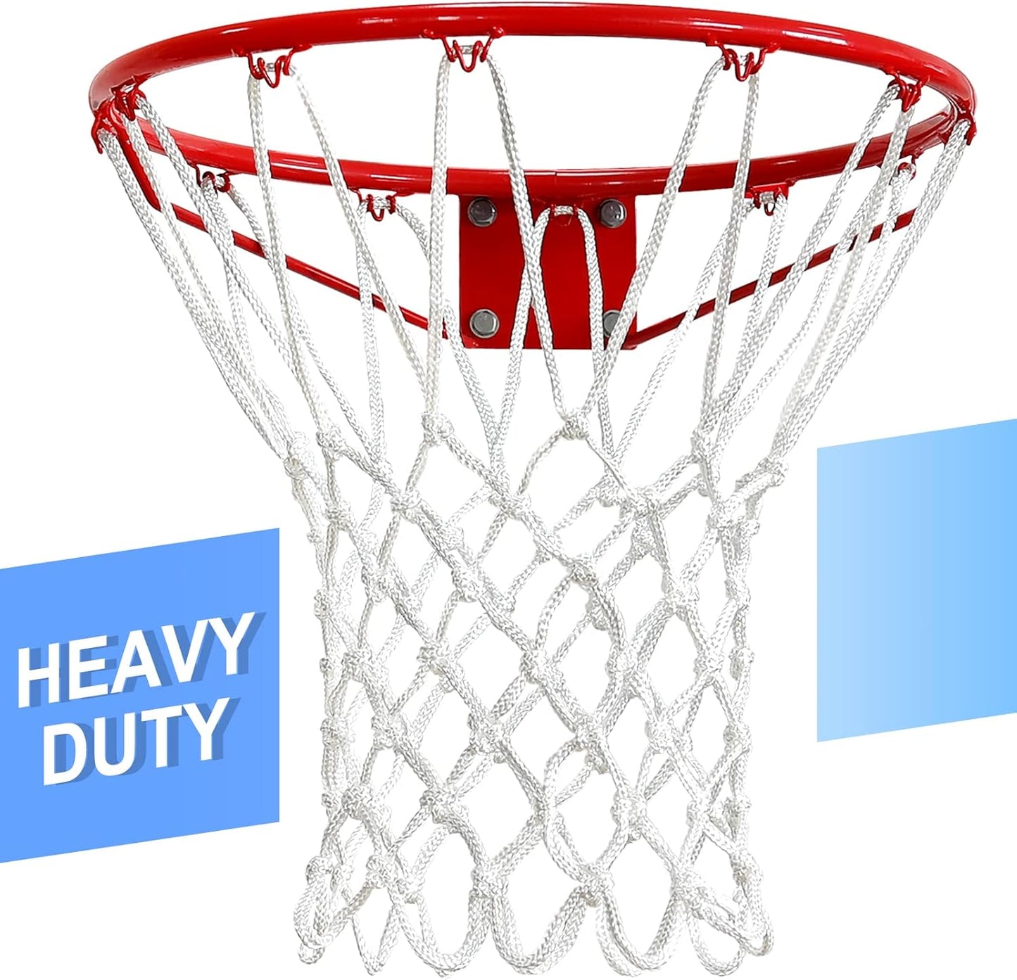 12 Loops Professional Heavy Duty Basketball Net Replacement All Weather Anti Whip