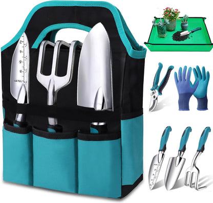 7 Piece Gardening Gift for Women & Men Gardening Hand Tools Set Ideal Gardening Supplies Essentials Garden Stuff