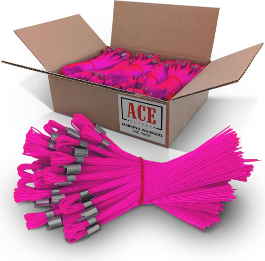 250 Pack Durable Marking Whisker Set Use Survey Whiskers As Survey Stakes Construction Markers
