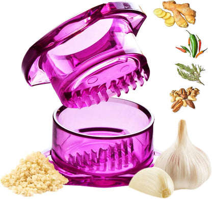 4th Gen  Garlic Mincer & Garlic Press in One for Ginger Herbs Nuts & more BPA-Free Dishwasher Safe