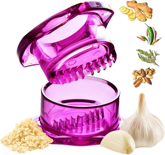 4th Gen  Garlic Mincer & Garlic Press in One for Ginger Herbs Nuts & more BPA-Free Dishwasher Safe