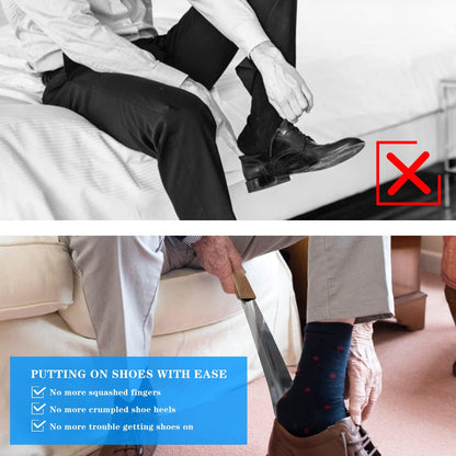 12 Inch Long Shoe Horns for Senior Men Women Kids Stainless Steel Shoehorn with Handle