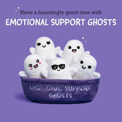 Support Ghosts by Relatable Cuddly Plush Collectibles and Cute Stuffed Animals Spooky Halloween Ghost Plushies
