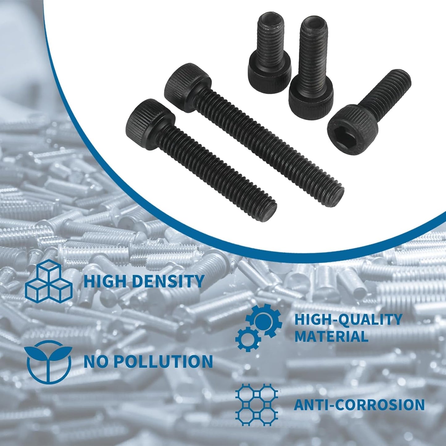 M3 Screws Bolts and Nuts Assortment Kit Small Hex Socket Head Cap Screws Assorted Nuts and Bolts M3 Metric Screw Assortment