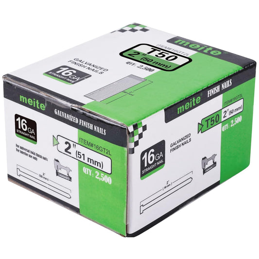 2 Inch Galvanized 16GA Finish Nails Small Straight Finishing Nail Ideal for Woodworking