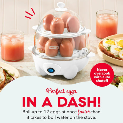 Egg Cooker Boiler Poacher & Steamer  Includes Measuring & Recipe Guide  Dishwasher Safe