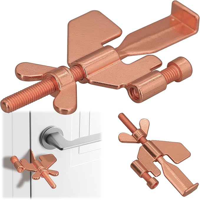 Portable Door Lock Home Security Door Locker Travel Lockdown Locks for Additional Safety