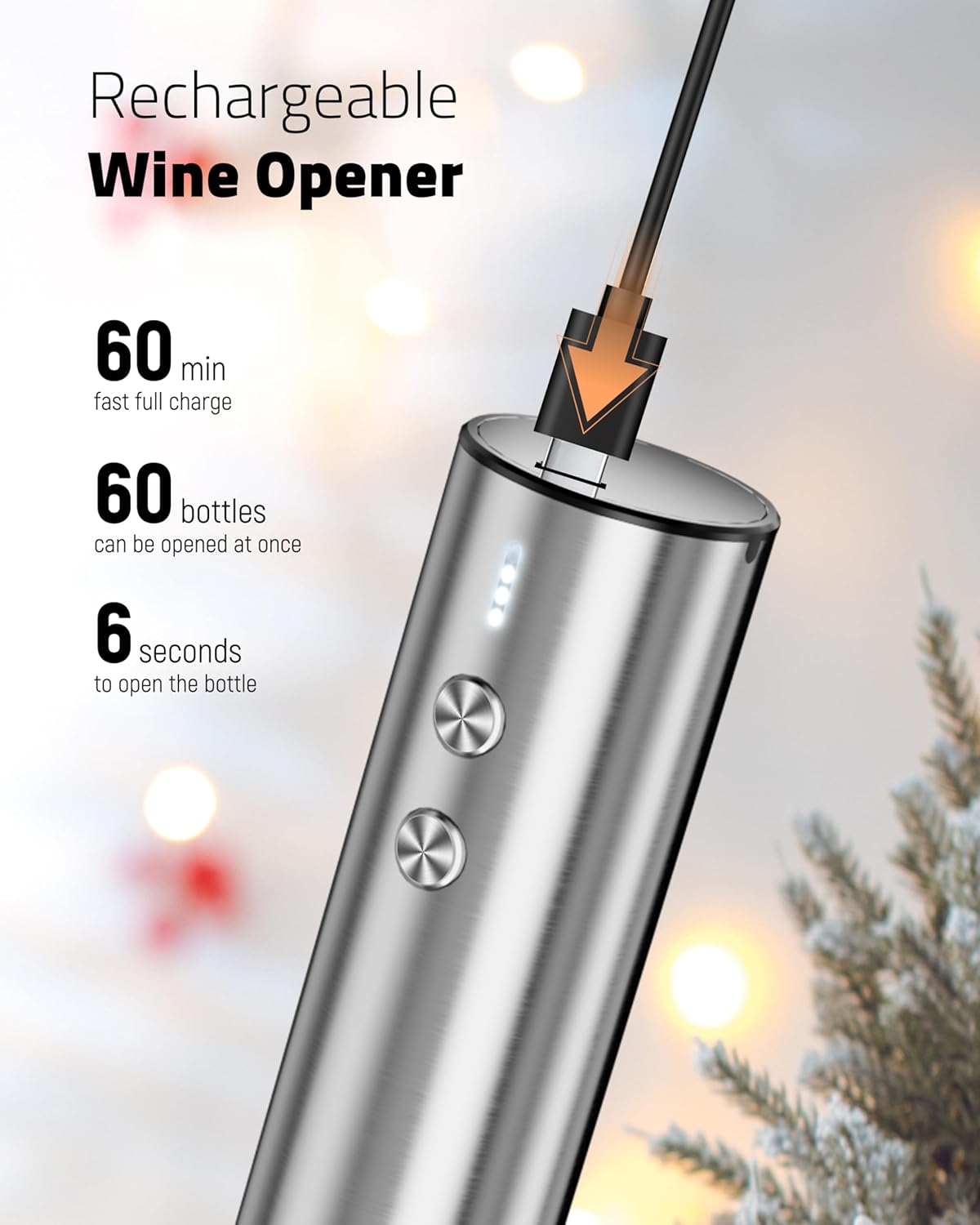 Premium Wine Gifts with Wine Opener Foil Cutter Wine Aerator Vacuum Stopper and Elegant Gift Box