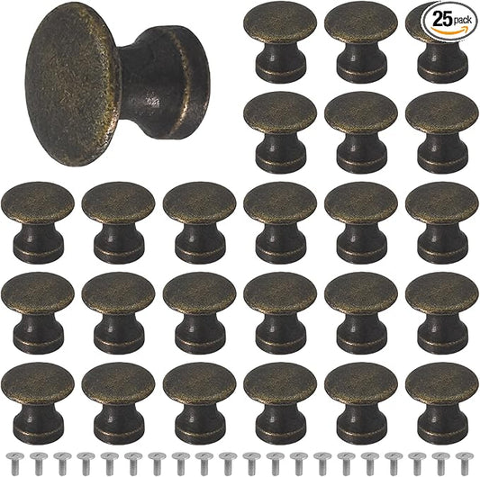 1/2 Inch Vintage Antique Dresser Knobs Small Drawer Knobs with Screws Drawer Pulls and Knobs