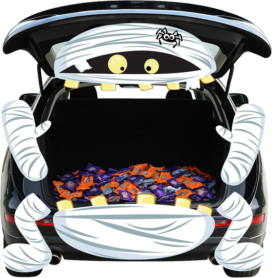 Car Decorations Kit for SUV Halloween Mummy Trunk or Treat Car Decorations Kit, Outdoor