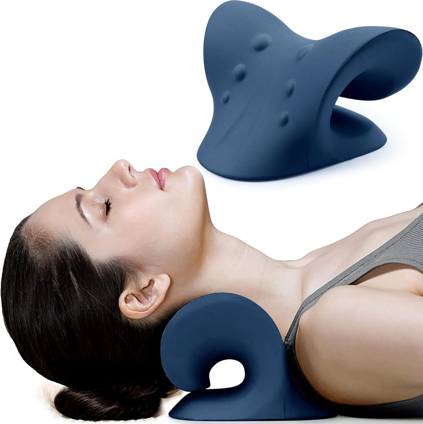 Neck and Shoulder Relaxer Cervical Traction Device for TMJ Pain Relief and Cervical