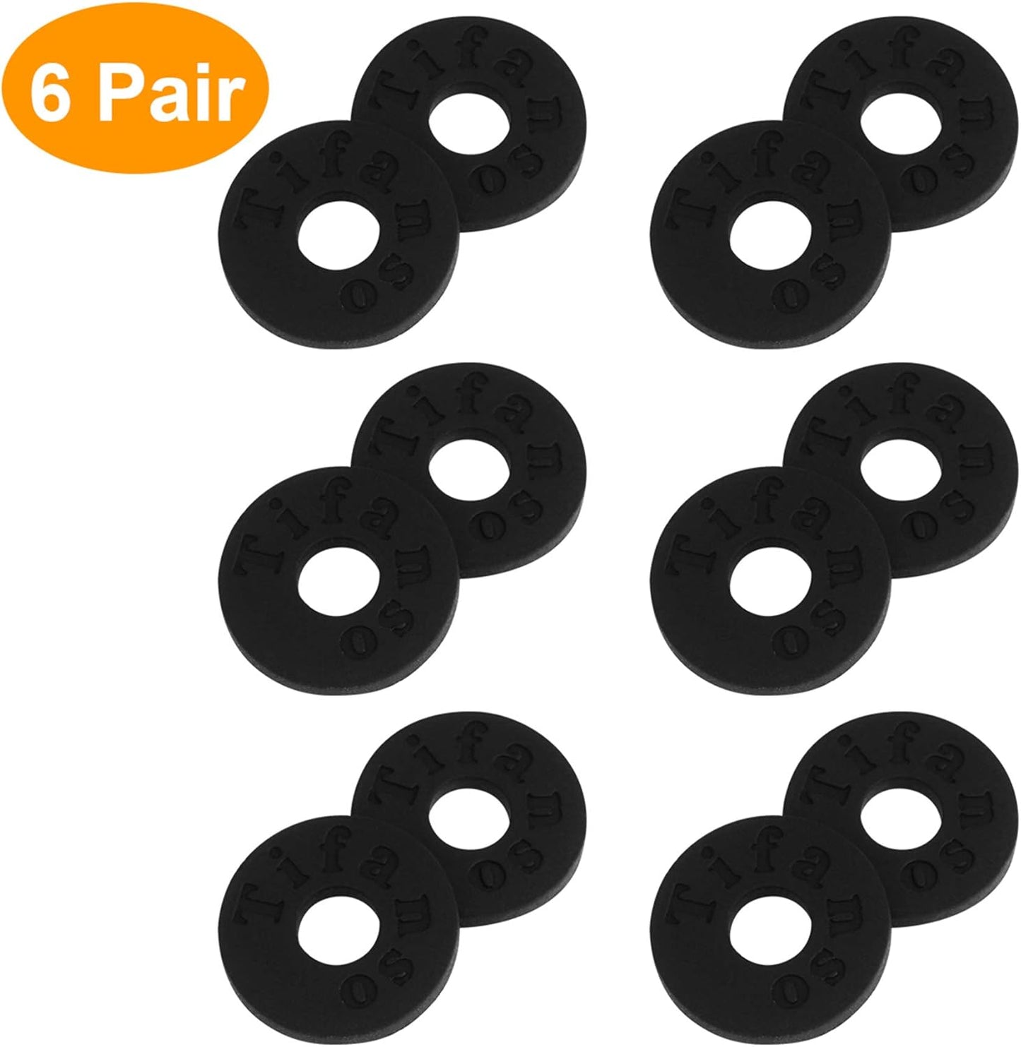 6 Pairs Guitar Strap Locks Premium Strap Blocks Guitar Protector Black